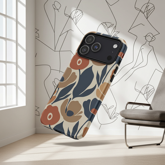 Retro Floral Dreams Tough Case for iPhone®