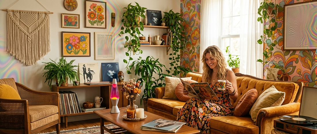 The Magic of the 1970's Flower Power Era in Today's Interiors