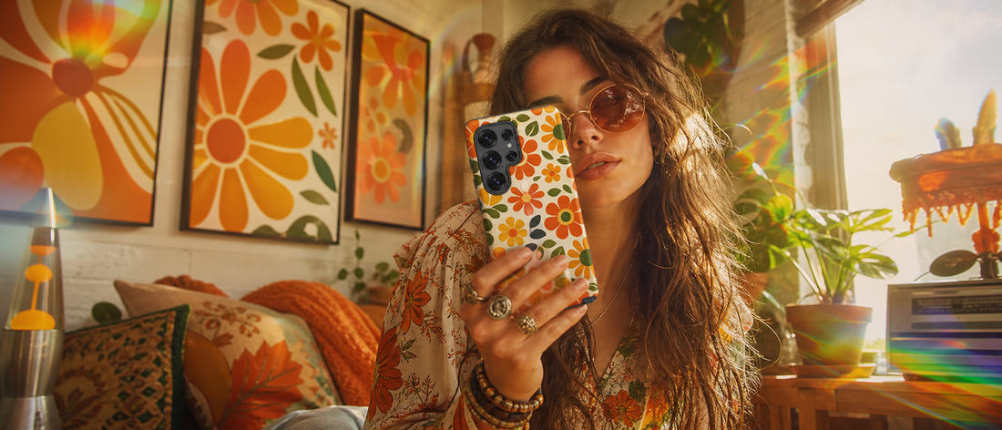 Decode the Flower Power Magic: Elevating Modern Aesthetic with Psychedelic Retro Samsung® Cases Inspiring the Summer of Love