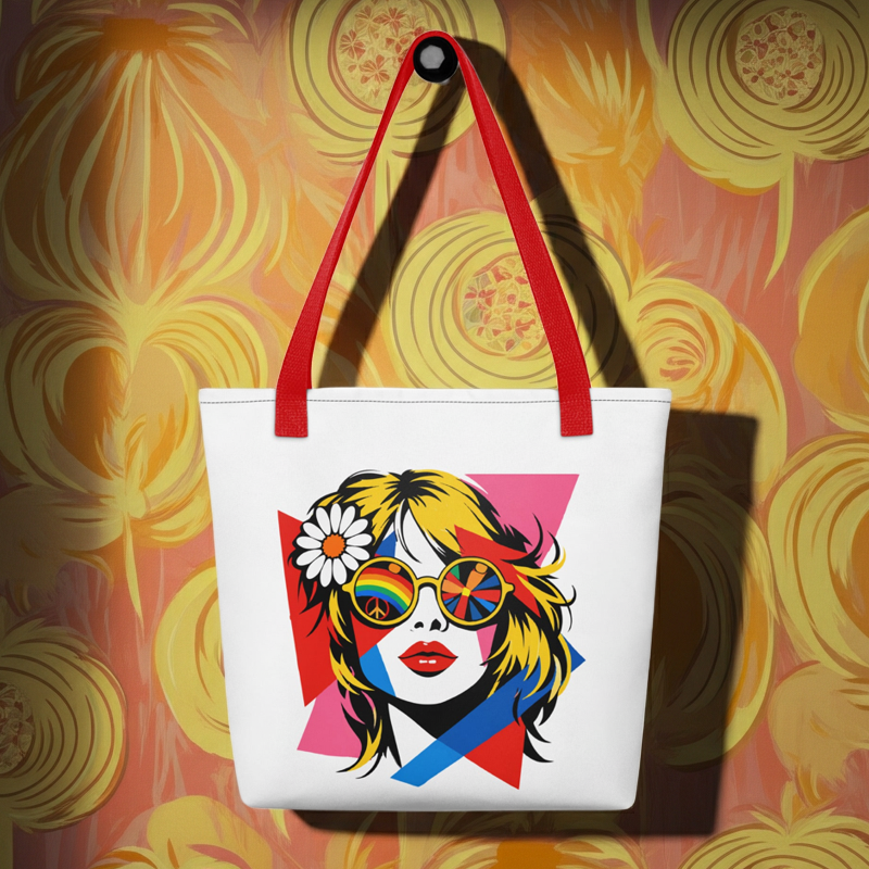 Retro 70s Psychedelic Pop Art - Tote bag - Far Out Goods