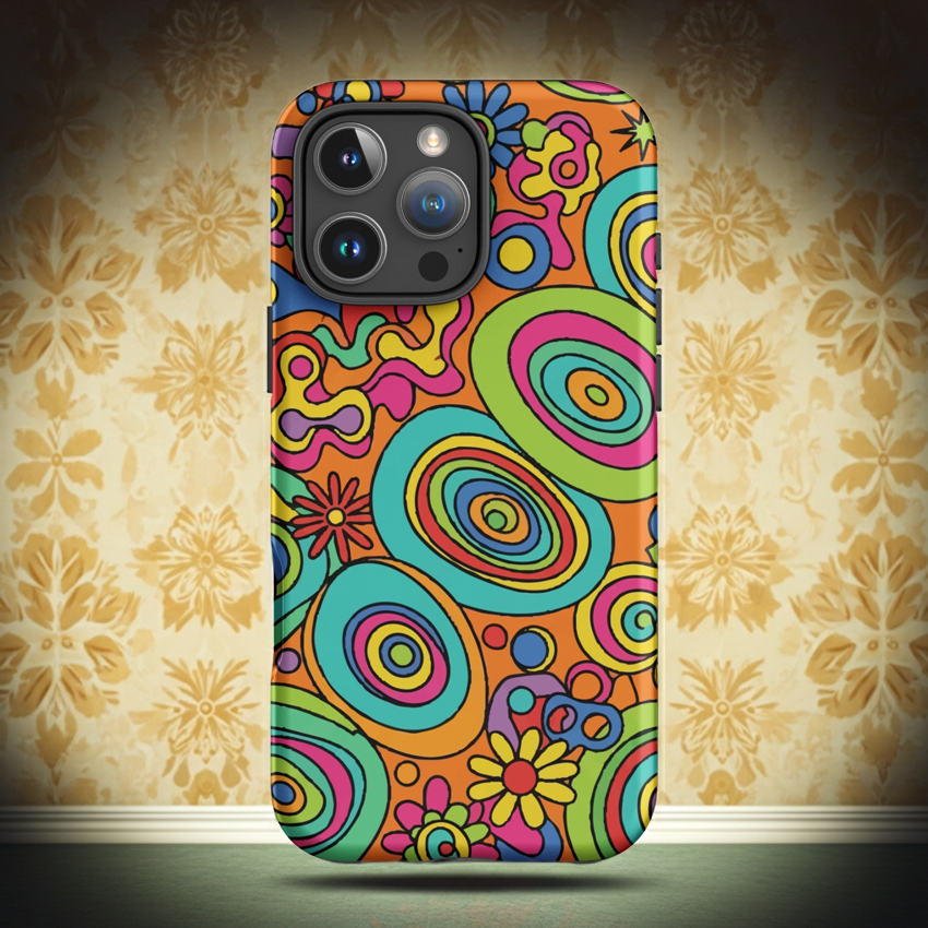 Retro 70s Psychedelic Groovy - Tough Case for iPhone® - Far Out Goods