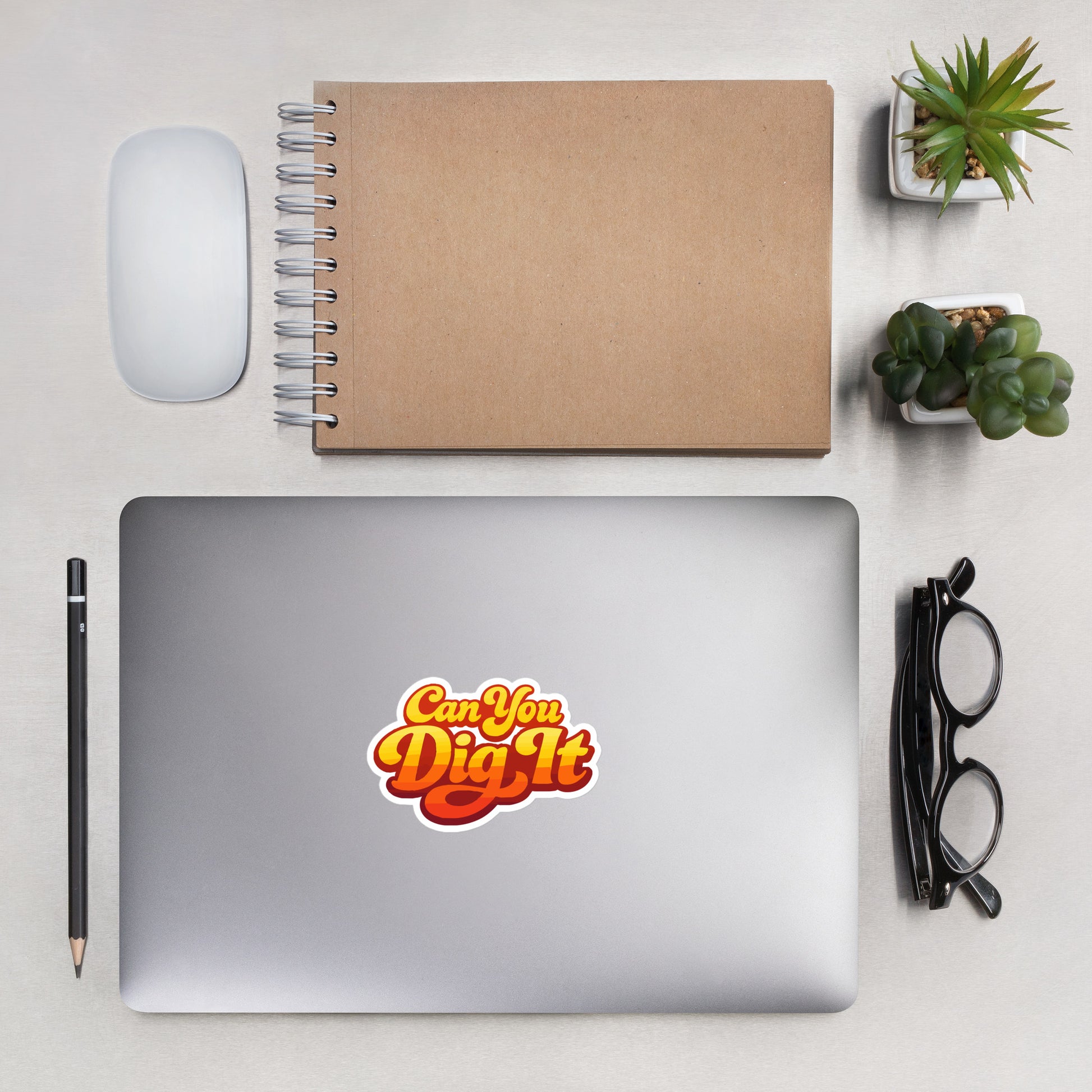 Vibrant 70s retro can you dig it typography vinyl sticker faroutgoods