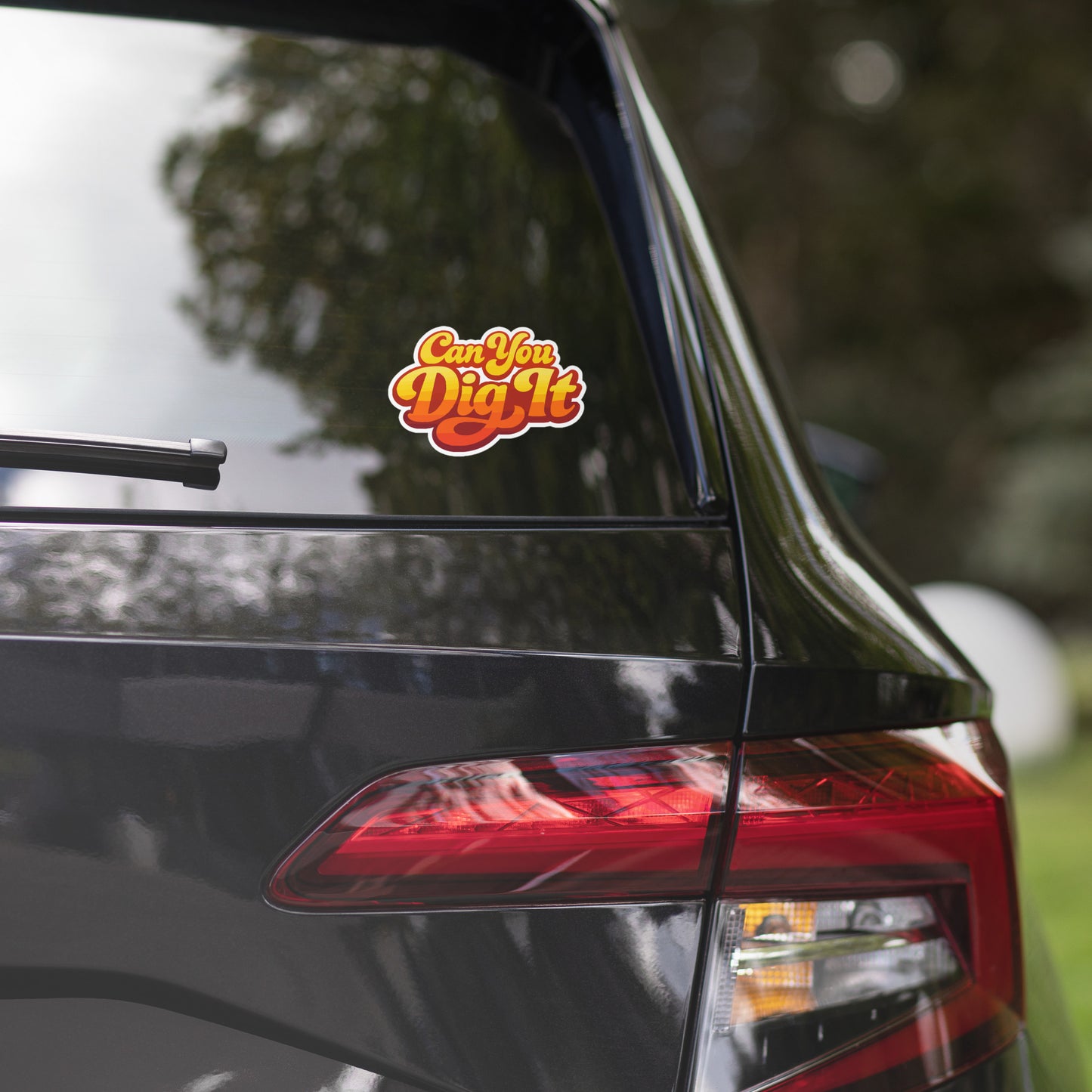 Vibrant 70s retro can you dig it typography vinyl sticker faroutgoods