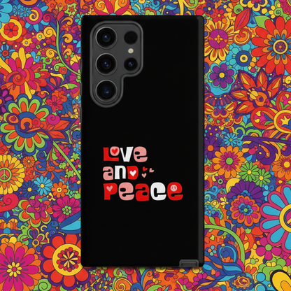 Retro Love and Peace Aesthetic Typography - Tough case for Samsung®