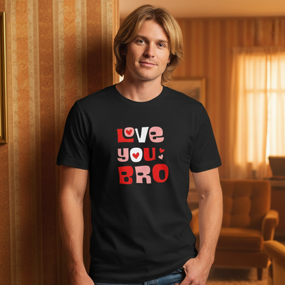 Retro Groovy Love You Bro - Unisex t-shirt