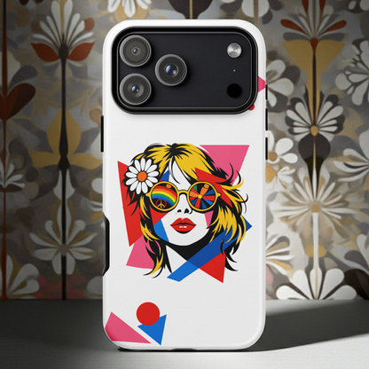 Retro Pop Art Lady - Tough Case for iPhone® - Far Out Goods