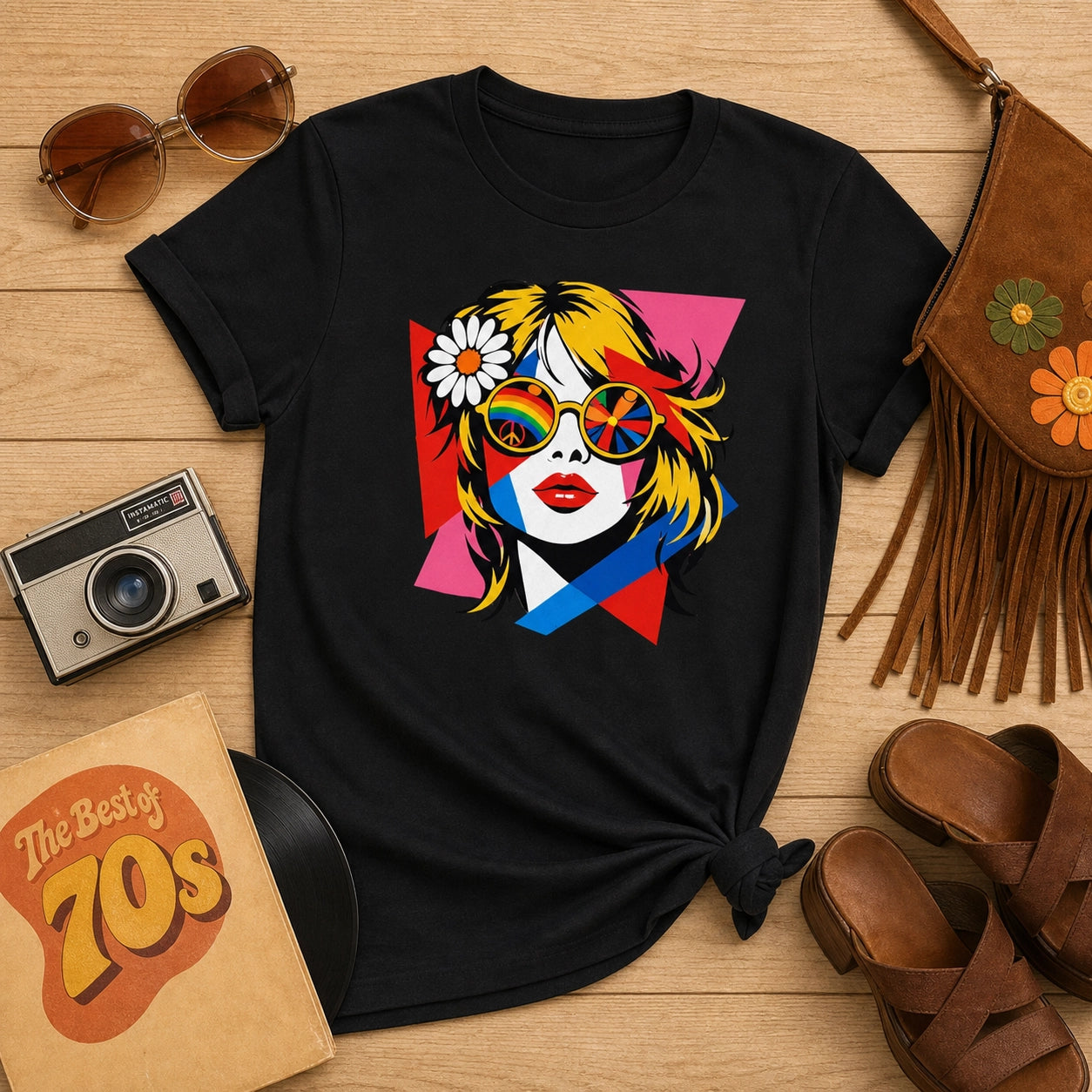Groovy Retro 70s Pop Art Woman - Unisex t-shirt - Far Out Goods