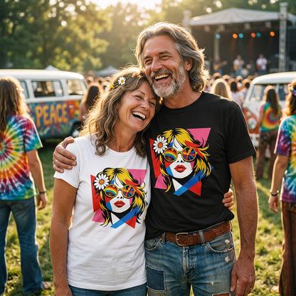 Groovy Retro 70s Pop Art Woman - Unisex t-shirt - Far Out Goods