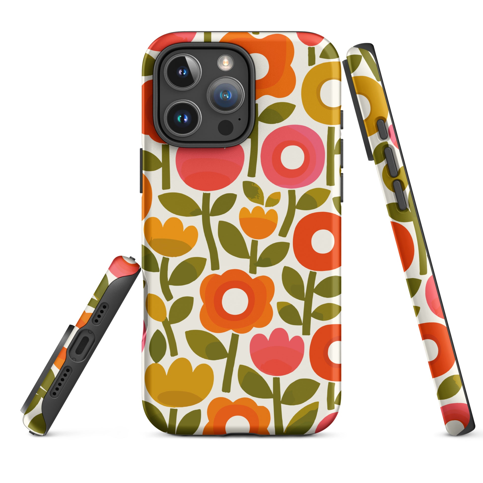 Protect your phone with our 70s retro flower power iPhone case! Durable TPU material, vibrant floral design, and slim fit. Shop now!