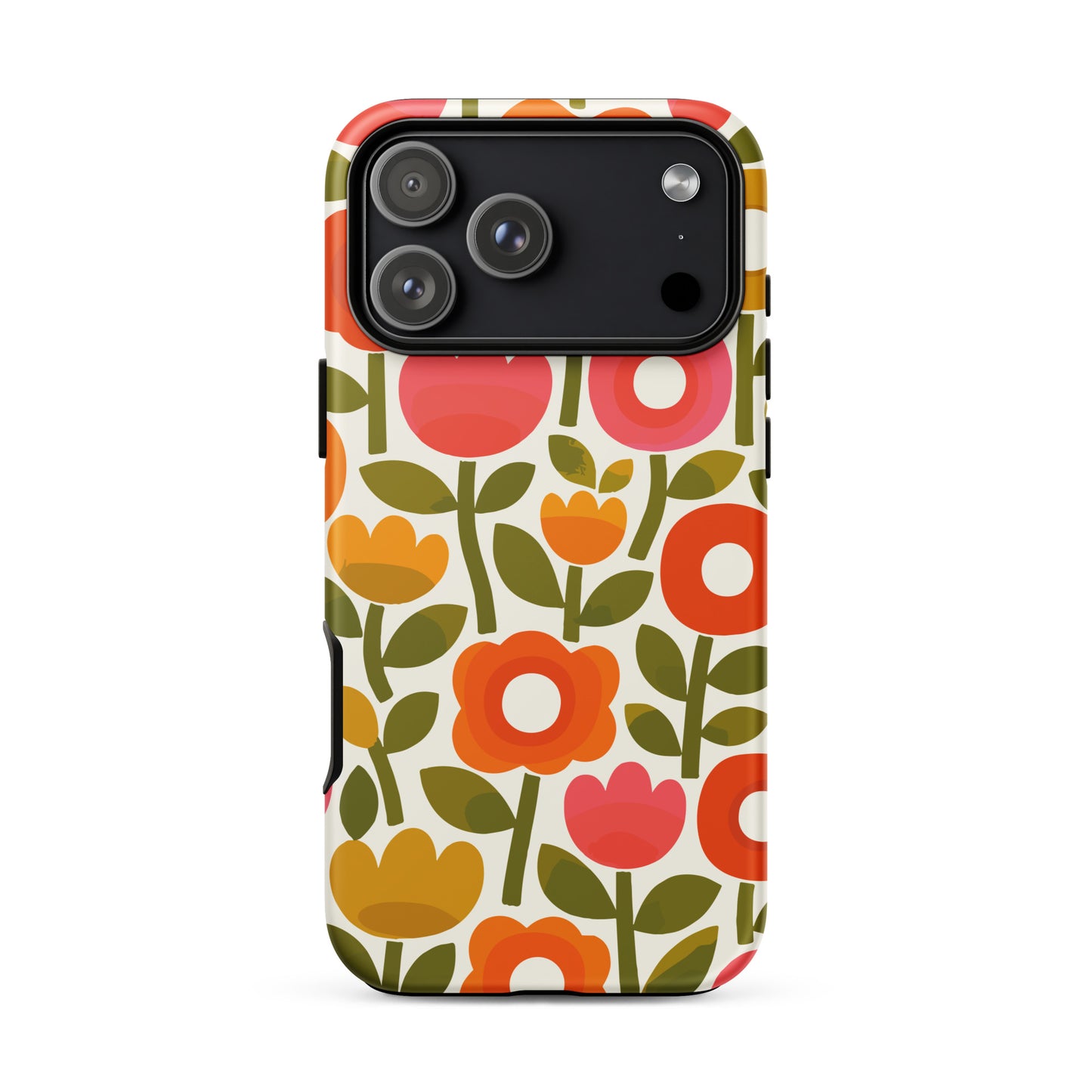 Protect your phone with our 70s retro flower power iPhone case! Durable TPU material, vibrant floral design, and slim fit. Shop now!